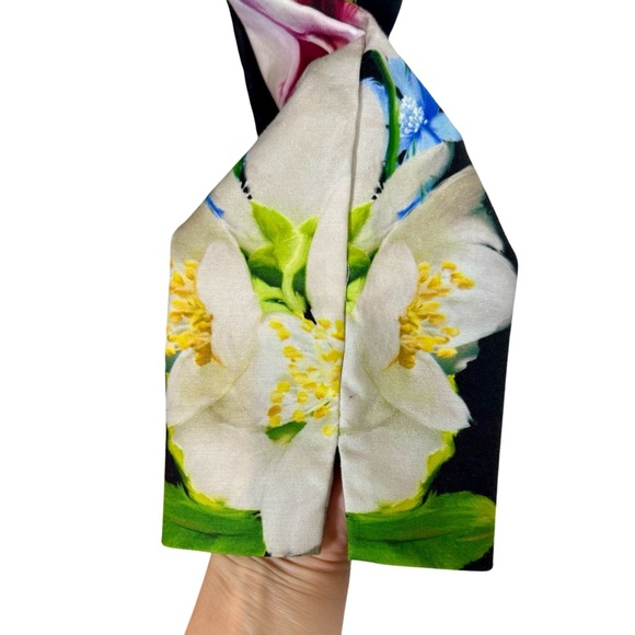 Ted Baker Galla Trousers in Mirrored Forget Me Not Print Sz:2/US6 - Picture 6 of 12